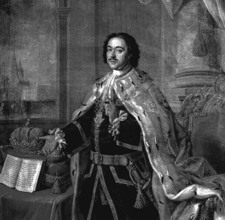 Portrait of Peter the Great, 1770, copperplate engraving after Alexei Petrovich Antropov