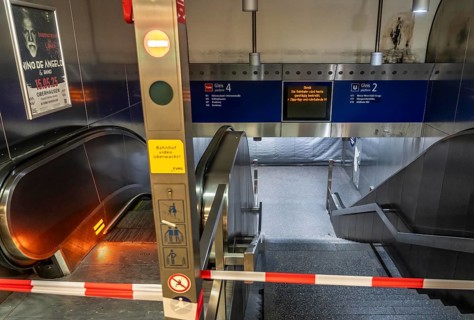 Nationwide warning strike by the trade union Verdi, in the public sector, as here in Essen, at the