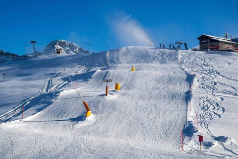 Snowmaking systems, Arosa, Switzerland, Europe