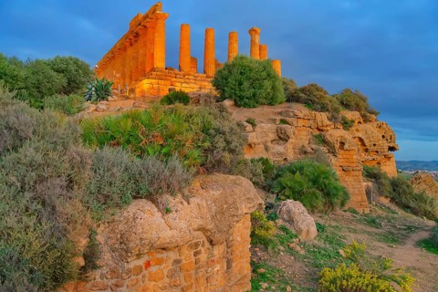 Temple of Juno, Valley of Temples, Agrigento, Sicily, Italy, Europe