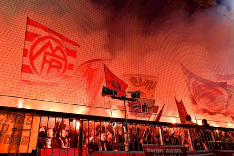 Bengalos, pyrotechnics, pyro, fireworks, fan block, fans, fan curve, flags, flags, atmosphere,