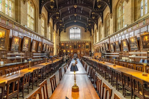 Dining Hall of Christ Church College, Oxford, Oxfordshire, England, Great Britain