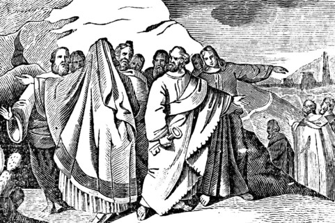 The apostles proclaim the good news of Jesus and his kingdom throughout the world, spreading