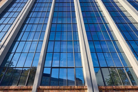 Power plant Mitte Dresden, New Objectivity architecture, Brick architecture, Façade with windows