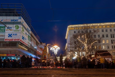 Commemoration of attack, people remember 20 December 2024 with candles, a man deliberately killed