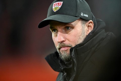 Coach Sebastian Hoeneß VfB Stuttgart Portrait WWK Arena, Augsburg, Bavaria, Germany, Europe