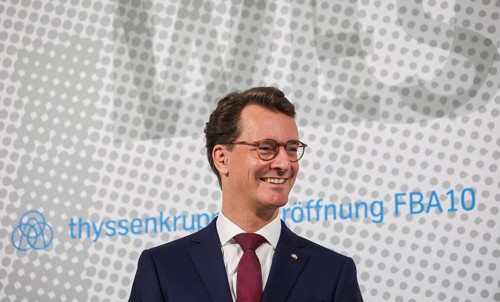 Dortmund, North Rhine-Westphalia, Germany, ThyssenKrupp Steel, Opening of FBA 10 hot-dip
