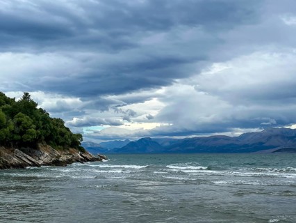 Kalamaki, Corfu, Greece, View from Kalamaki beach in the north-east of the Greek island of Corfu