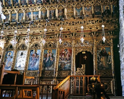The interior of the Church of St Lazaros or St Lazarus, Larnaca, Cyprus, 1998, Europe