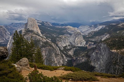 Yosemite National Park, California - Half Dome in Yosemite National Park, photographed from