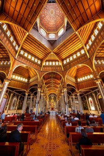 Interior view, Basílica de Nuestra Señora de Los Ángeles, Cartago, Costa Rica, Central America