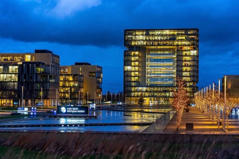 The Ruhr Tech Campus Essen, formerly the Thyssenkrupp Campus, headquarters of Thyssenkrupp,