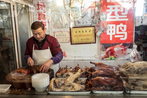Fu Qiang Braised Food Store by Lin Qing and Li Hong Cheng, the shop has a long tradition, Nanjing,
