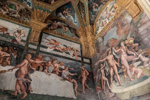 Sala di Psiche, Palazzo Te, Mantua, Italy, Europe