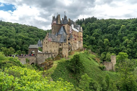 Eltz Castle in Wierschem, Rhineland-Palatinate, Germany, Europe