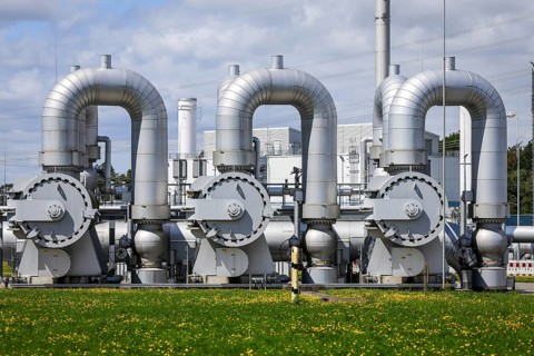 Werne, North Rhine-Westphalia, Germany, compressor station for natural gas and, in future, hydrogen