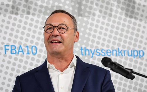 Dortmund, North Rhine-Westphalia, Germany, ThyssenKrupp Steel, Opening of FBA 10 hot-dip coating