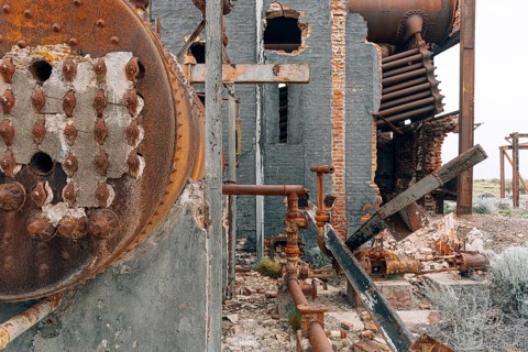 Abandoned Swift factory, The Swift refrigerator in Puerto San Julián, Puerto San Julián, Santa Cruz