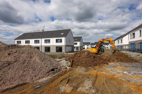 Castrop-Rauxel, North Rhine-Westphalia, Germany, Housing development in the Ruhr region. New-build