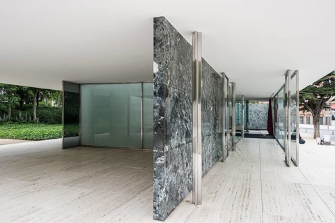 Barcelona Pavilion, reconstructed German pavilion for the 1929 World Exhibition, architect Ludwig