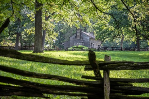 Petersburg, Illinois - Lincoln's New Salem State Historic Site. The site is a reconstruction of New