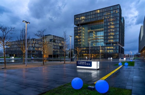 The Ruhr Tech Campus Essen, formerly the Thyssenkrupp Campus, headquarters of Thyssenkrupp,