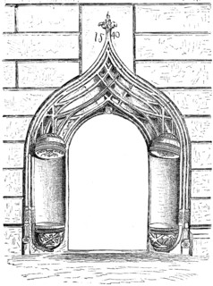 Door to the Luther House, former monastery in Wittenberg, a gift from the Elector to Luther, year