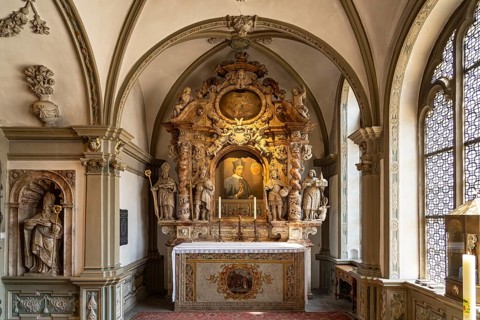 Interior of Paderborn Cathedral Paderborn, North Rhine-Westphalia, Germany, Europe