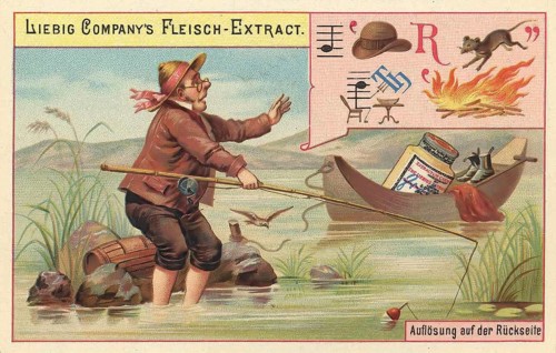 Picture series puzzle, picture riddle, Liebig picture, digitally restored reproduction of a