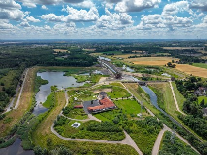 Dortmund / Castrop-Rauxel, North Rhine-Westphalia, Germany, renaturalisation of the Emscher, flood