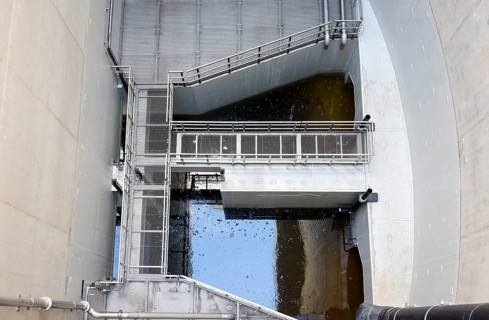 Oberhausen, Ruhr area, North Rhine-Westphalia, Germany - Emscher conversion, new Emscher AKE sewer,