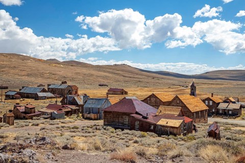 Bodie, California - Bodie State Historic Park. The park preserves the remains of a gold mining town