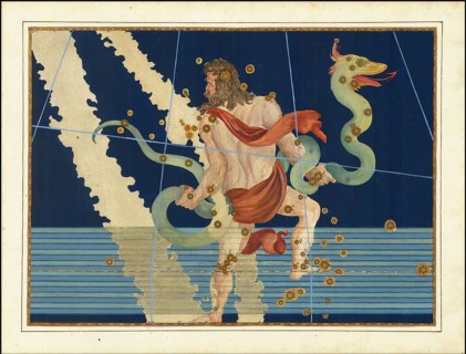Astronomy. The Celestial Atlas, the Uranometria, Ptolemaic constellations, by Johann Bayer (1572 -