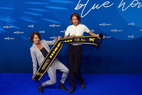 Ulrike Folkert, Lisa Bitter, ARD BLUE HOUR 2025, Photo Call, Hotel Telegraphenamt, Berlin, 14.02