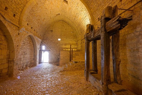 Old wine press, Romanesque Cistercian abbey of Le Thoronet, Département Var, France, Europe