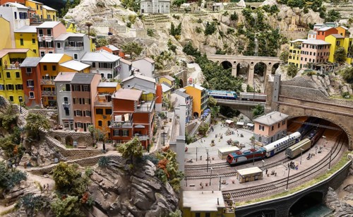Riomaggiore in Miniatur Wunderland Hamburg, Germany, Europe
