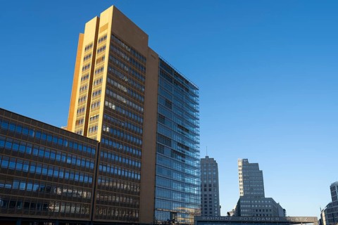 Renzo Piano 11, Beisheim Centre, Dellbrück high-rise, railway station, Potsdamer Platz, Berlin,