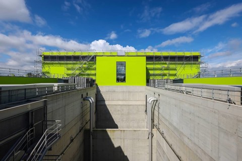 Oberhausen, North Rhine-Westphalia, Germany - Emscher conversion, new Emscher AKE sewer, here the
