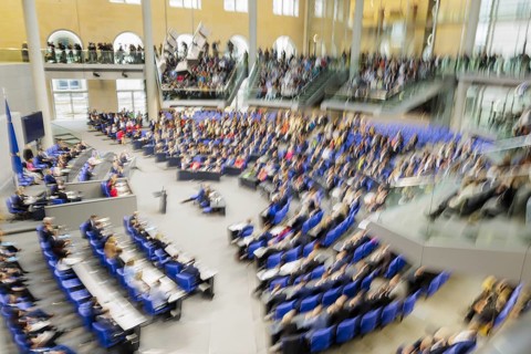 Wild plenary in front of the session in the German Bundestag, Berlin, 13 November 2024