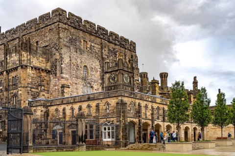 Lancaster Castle in Lancaster, Lancashire, England, Great Britain