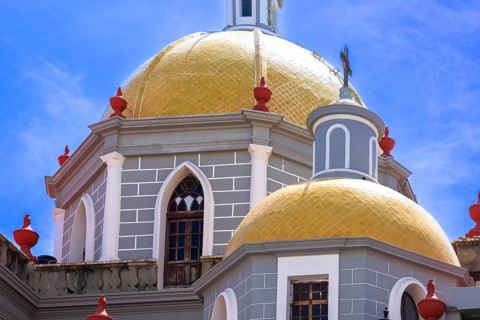 Immaculate Conception catholic Cathedral in Mazatlan historic colonial city center near Malecon
