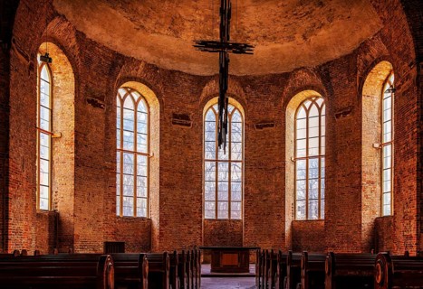 Interior view of the Parochial Church in the monastery quarter, Berlin, Germany, Europe