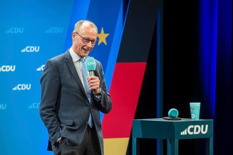 Election event of the CDU party for the Bundestag elections with top candidate Friedrich Merz.