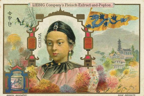 Series Children from foreign countries, China, Liebig picture, digitally restored reproduction of a