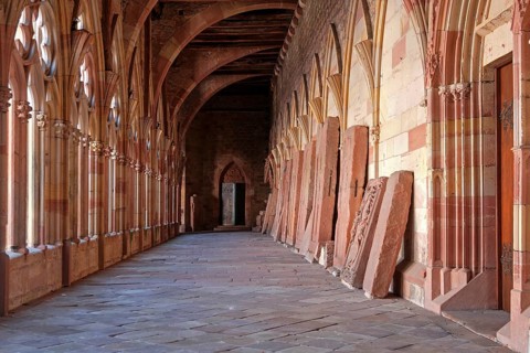 Cloister of the Collegiate Church of St Peter and Paul, Abbatiale Saints Pierre et Paul,