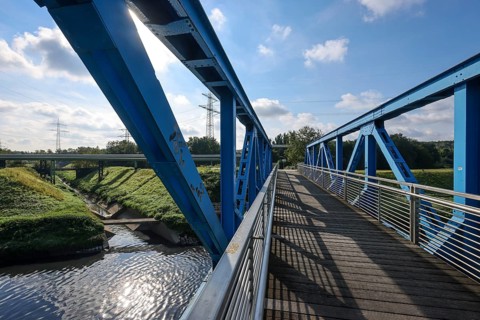 Essen, North Rhine-Westphalia, Germany - The Emscher has been completely free of wastewater since