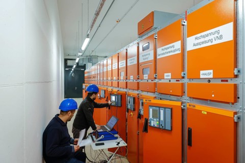 Oberhausen, Ruhr area, North Rhine-Westphalia, Germany - switchgear, electrical installation in