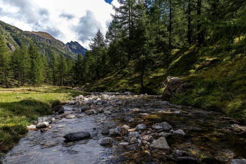 River Maggia, upper course, Sambuco valley, Vale Sambuco, near Fusio, Lavizzara, behind Ticino