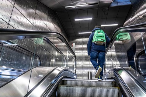 Modern underground station of the Wehrhahn line, Benrather Straße, 6 new stations, opened in 2016,
