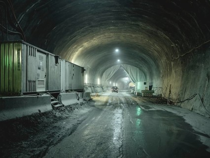Tunnel section in construction lot H41, Brenner Base Tunnel, Zenzendorf, Tyrol, Austria, Europe
